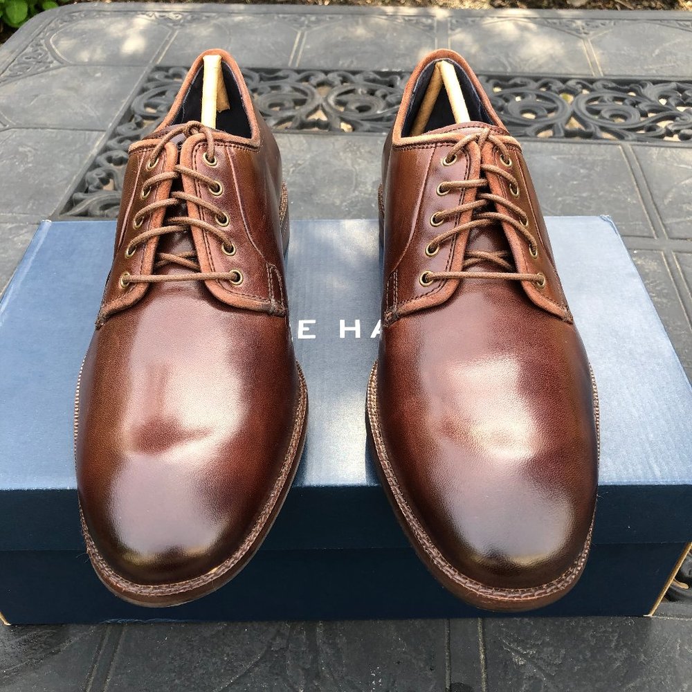 Cole Haan Warner Grand Postman Oxford In Chestnut - Picture 3 of 11